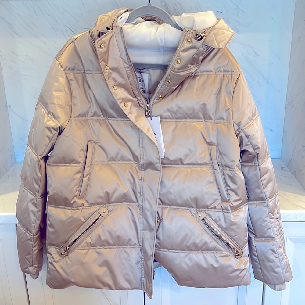 Gold Bogner down jacket- NWT!  Size 8